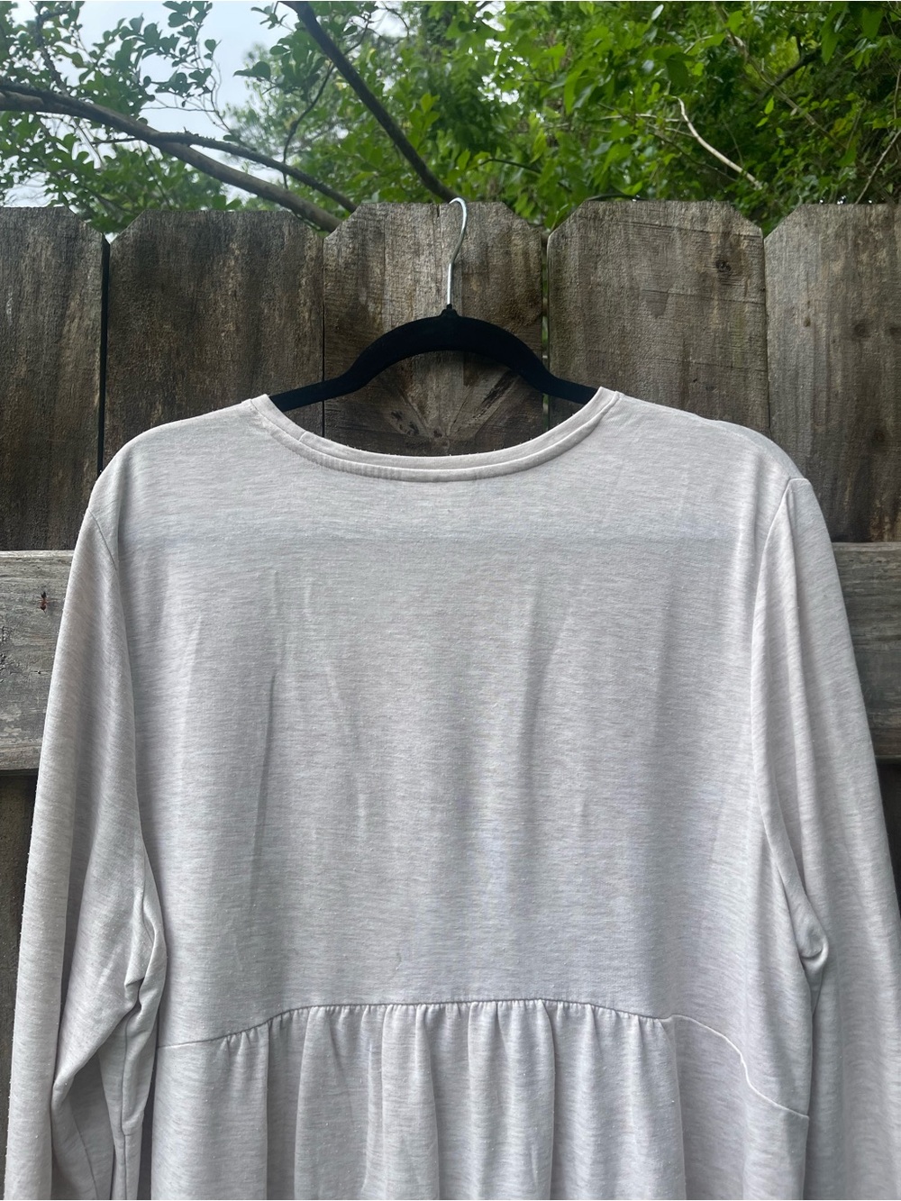 J. Jill Lightweight Long-Sleeve Tunic in Light Taupe - Picture 8 of 9